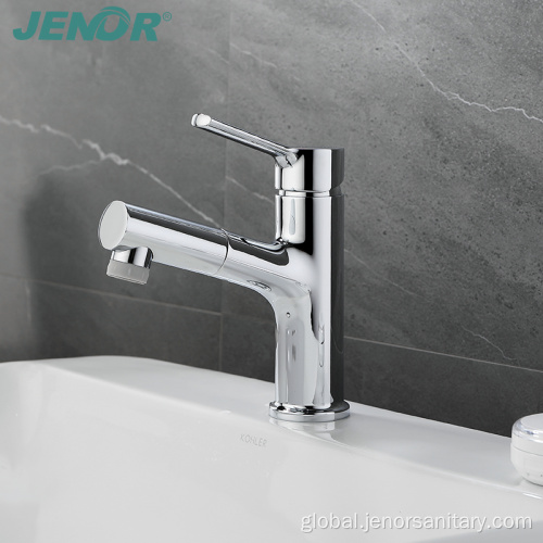 Bathroom Single Handle Basin Faucet High Quality Pull Down Wash Faucet For Bathroom Manufactory